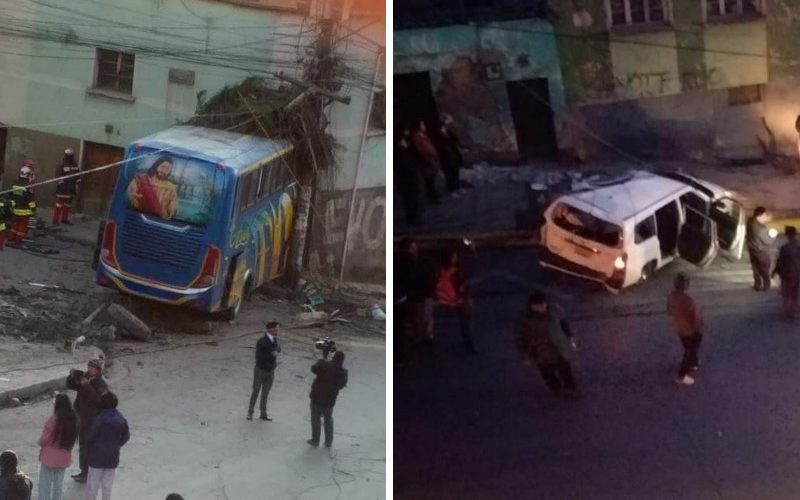 Accidente en la avenida Kollasuyo de La Paz deja un fallecido y tres heridos