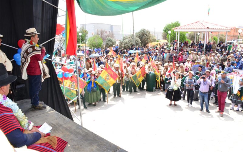 Vicepresidente Choquehuanca participa en el Aniversario LXXIII de la provincia Sajama del departamento de Oruro