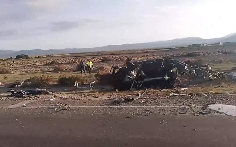 Luto en la carretera Oruro-Potosí, accidente deja fallecidos y heridos