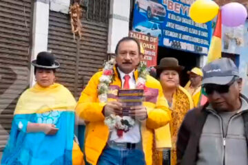 Cuéllar comenzó en La Paz su campaña rumbo a las elecciones
