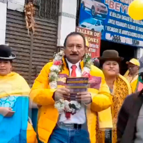 Cuéllar comenzó en La Paz su campaña rumbo a las elecciones