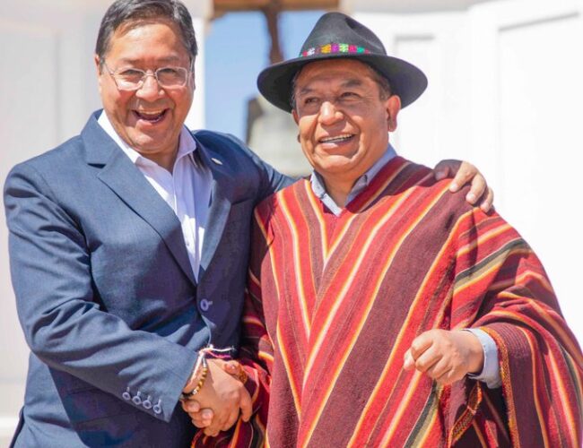 Vicepresidente Choquehuanca felicita al Presidente Luis Arce por su cumpleaños y destaca su labor por Bolivia