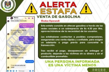 Policía Boliviana alerta de estafadores que ofertan gasolina en las redes sociales