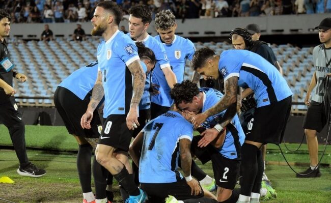 Eliminatorias: en un increíble final Uruguay derrota a Colombia 3 a 2