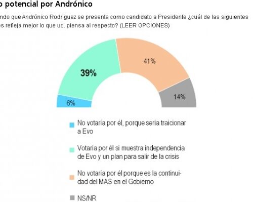 Encuesta: Andrónico captaría más votos si se muestra como candidato de unidad independiente de Evo