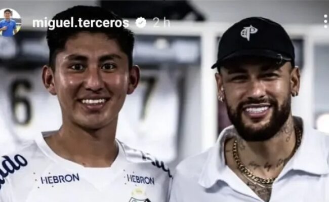 Miguel Terceros sustituye a Neymar y reaparece en el Santos