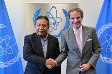 Viena: Vicepresidente Choquehuanca se reúne con el Director General del OIEA para fortalecer la cooperación en energía nuclear en el ámbito de la medicina natural